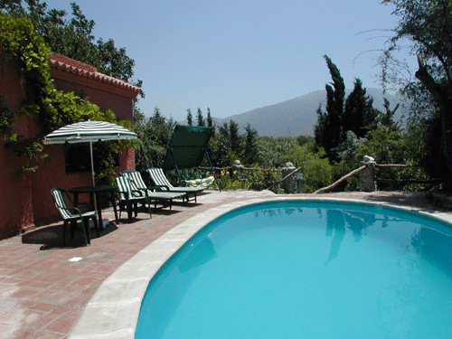 Pool and hills
